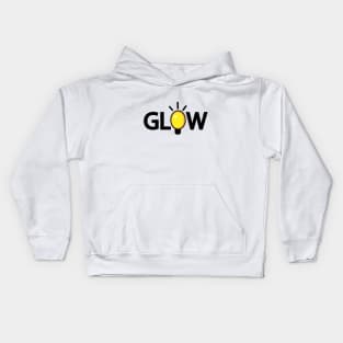 Glow glowing artistic design Kids Hoodie